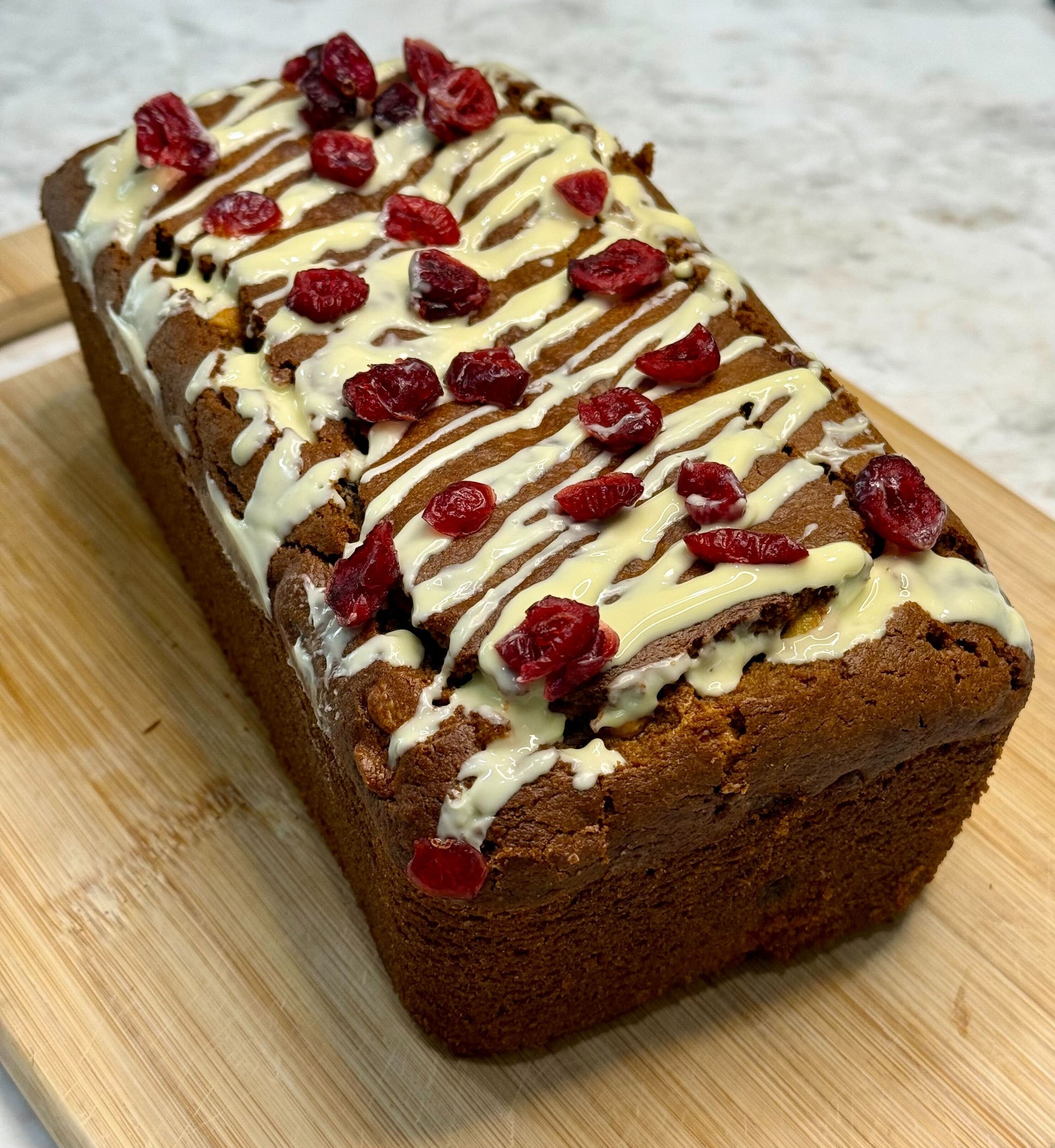 Uncommon Treat Cranberry Orange White Chocolate Cake Loaf 